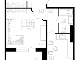 2-комнатная квартира, 63.31 м², 5/10 этаж