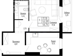Продается 1-комнатная квартира Северная 24-я ул, 47  м², 5200000 рублей