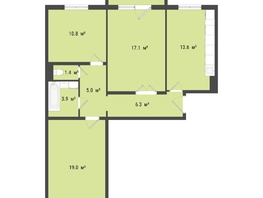 Продается 3-комнатная квартира ЖК Новый Амур, 4-й Амурский проезд, 9, 77  м², 8850000 рублей