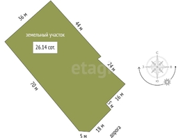 Продается Дом центральная, 33.4  м², участок 26.1 сот., 300000 рублей