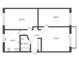 Продается 3-комнатная квартира 60.2  м², 4700000 рублей