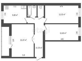 Продается 3-комнатная квартира Красный Пахарь ул, 65.1  м², 5900000 рублей