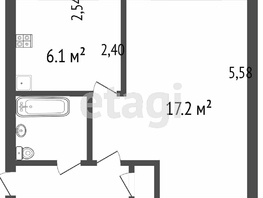Продается 1-комнатная квартира Коммунальная ул, 30.7 м², 2850000 рублей