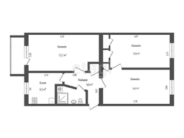 Продается 3-комнатная квартира Северная 27-я ул, 63.4 м², 4600000 рублей