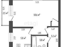 Продается 1-комнатная квартира Магистральная ул, 31.1  м², 2900000 рублей
