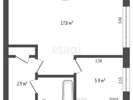 Продается 1-комнатная квартира Всеволода Иванова ул, 30.2 м², 3730000 рублей