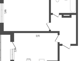 Продается 1-комнатная квартира Краснознаменная ул, 37 м², 3600000 рублей