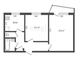 Продается 2-комнатная квартира Химиков ул, 52.9 м², 4990000 рублей