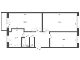 Продается 3-комнатная квартира Амурская 21-я ул, 64 м², 5650000 рублей