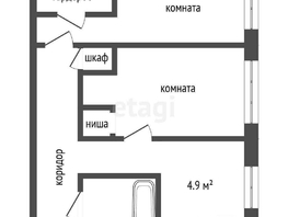 Продается 2-комнатная квартира Космический пр-кт, 44.5 м², 4000000 рублей