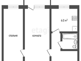 Продается 2-комнатная квартира Федора Крылова ул, 45 м², 3900000 рублей