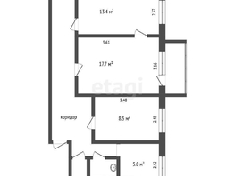Продается 3-комнатная квартира Энтузиастов ул, 54.4 м², 4500000 рублей