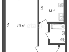 Продается 1-комнатная квартира Северная 24-я ул, 30 м², 3140000 рублей