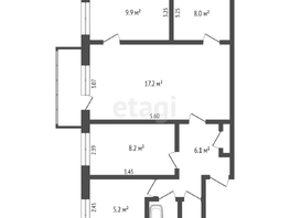 Продается 4-комнатная квартира Вострецова ул, 60  м², 5000000 рублей