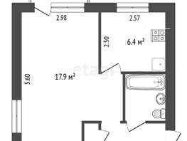 Продается 1-комнатная квартира Энтузиастов ул, 30.5  м², 3000000 рублей