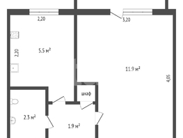 Продается 1-комнатная квартира Магистральная ул, 31  м², 3500000 рублей
