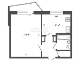 Продается 2-комнатная квартира Дианова ул, 52.5 м², 5400000 рублей