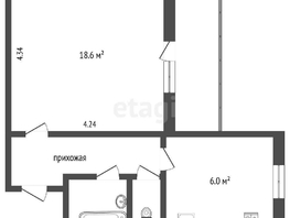 Продается 1-комнатная квартира Заозерная ул, 37.9 м², 4000000 рублей