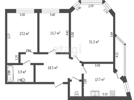 Продается 3-комнатная квартира Перелета ул, 114 м², 12370000 рублей