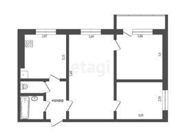 Продается 3-комнатная квартира Железнодорожная 3-я ул, 49.4 м², 5000000 рублей