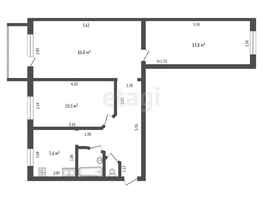 Продается 3-комнатная квартира Революционная ул, 58.4 м², 5000000 рублей