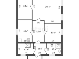 Продается Дом Кировская 1-я ул, 83 м², участок 4 сот., 6150000 рублей