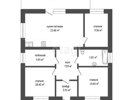 Продается Дом добронравова, 100  м², участок 8.5 сот., 9700000 рублей