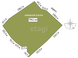 Продается Участок ИЖС Заозерная ул, 794.6 сот., 18200000 рублей