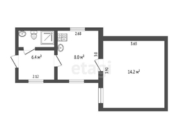 Продается 2-комнатная квартира Рабиновича ул, 28.6  м², 3100000 рублей