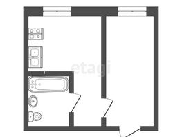 Продается 1-комнатная квартира Бородина ул, 22.2  м², 2335000 рублей
