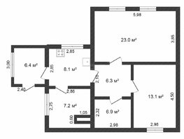 Продается Дом Школьная ул, 71  м², участок 15.3 сот., 600000 рублей