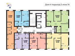 Продается 1-комнатная квартира ЖК ПАРК-квартал «Королёв», дом 4, 40.4  м², 6787200 рублей
