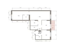 Продается 3-комнатная квартира ЖК Кварталы Драверта, дом 3, 84.38  м&sup2;, 14140000 рублей