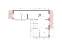Продается 3-комнатная квартира ЖК Кварталы Драверта, дом 3, 91.73  м&sup2;, 14800000 рублей