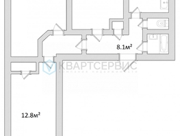 Продается 3-комнатная квартира Волочаевская ул, 59.8  м&sup2;, 6150000 рублей