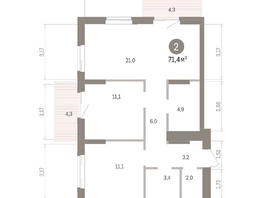 Продается 2-комнатная квартира ЖК Кварталы Драверта, дом 4, 71.37  м&sup2;, 12020000 рублей