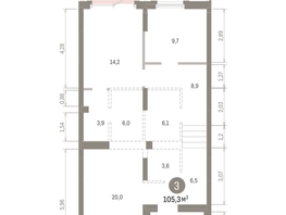 Продается 2-комнатная квартира ЖК Кварталы Драверта, дом 3, 105.33  м&sup2;, 15350000 рублей