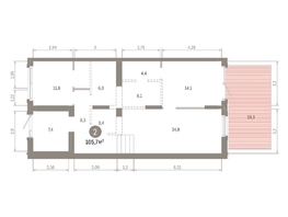 Продается 2-комнатная квартира ЖК Кварталы Драверта, дом 3, 105.65  м&sup2;, 15500000 рублей