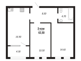 Продается 2-комнатная квартира ЖК ПАРК-квартал «Королёв», дом 3, 62.5  м&sup2;, 10750000 рублей
