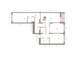 Продается 3-комнатная квартира ЖК Кварталы Драверта, дом 6, 105.97  м&sup2;, 17390000 рублей