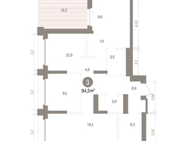 Продается 3-комнатная квартира ЖК Кварталы Драверта, дом 5, 94.45  м&sup2;, 16300000 рублей