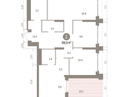 Продается 2-комнатная квартира ЖК Кварталы Драверта, дом 5, 98.99  м&sup2;, 17490000 рублей