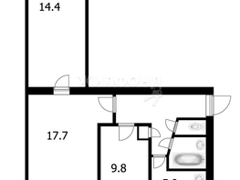 Продается 3-комнатная квартира Новгородская ул, 58  м², 5500000 рублей