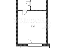 Продается 1-комнатная квартира Светлый пер, 24  м², 3100000 рублей