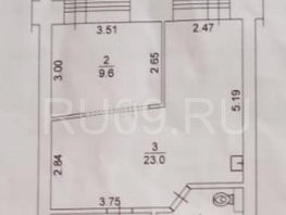 Продается 2-комнатная квартира Федора Лыткина ул, 44  м², 6890000 рублей