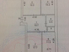 Продается 3-комнатная квартира Ачинская ул, 89.5  м², 15500000 рублей