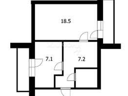 Продается 2-комнатная квартира Усова ул, 43  м², 3900000 рублей