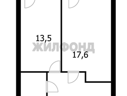 Продается 1-комнатная квартира Федора Лыткина ул, 43.5 м², 7700000 рублей