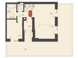 Продается 3-комнатная квартира ЖК Косарева, дом 6, 71.85  м², 13182438 рублей