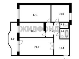 Продается 3-комнатная квартира Урожайный пер, 83 м², 8500000 рублей